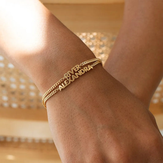 Lou Moeder-Dochter Naam Armband